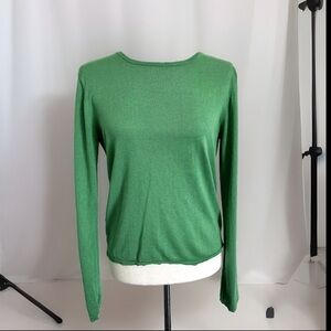 MAJE open back green sweater long sleeve size M  GUC